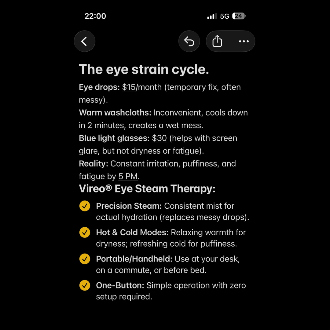 Vireo® Eye Steam Therapy
