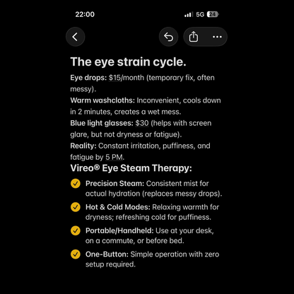 Vireo® Eye Steam Therapy